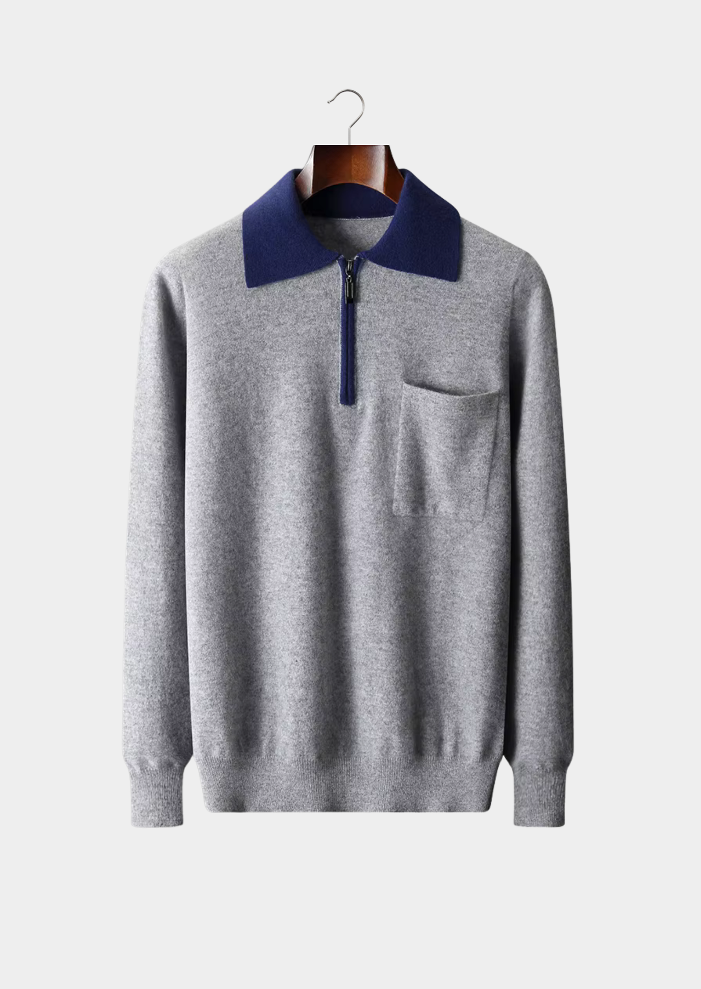 Como Cashmere Zipper Polo