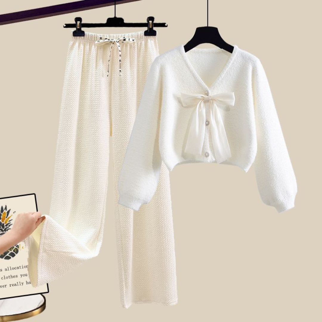 Serene Cotton Cardigan Pants Set