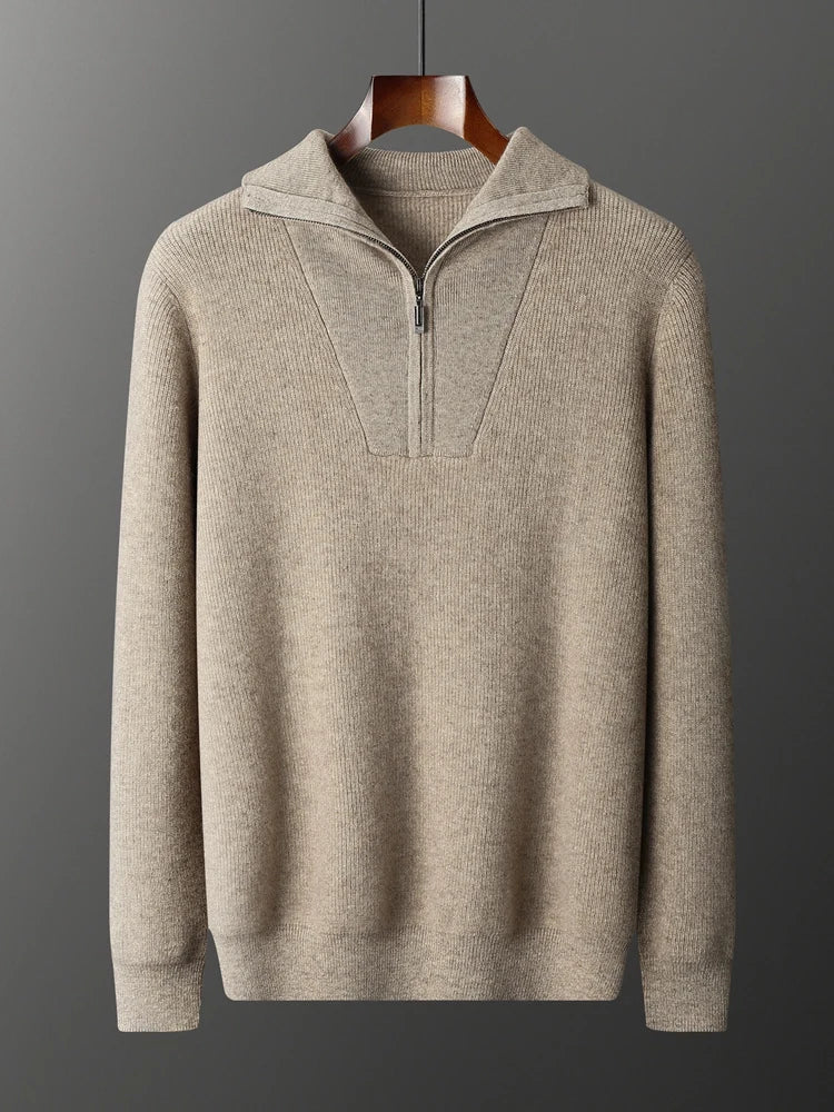 Como Cashmere Half Zip Sweater