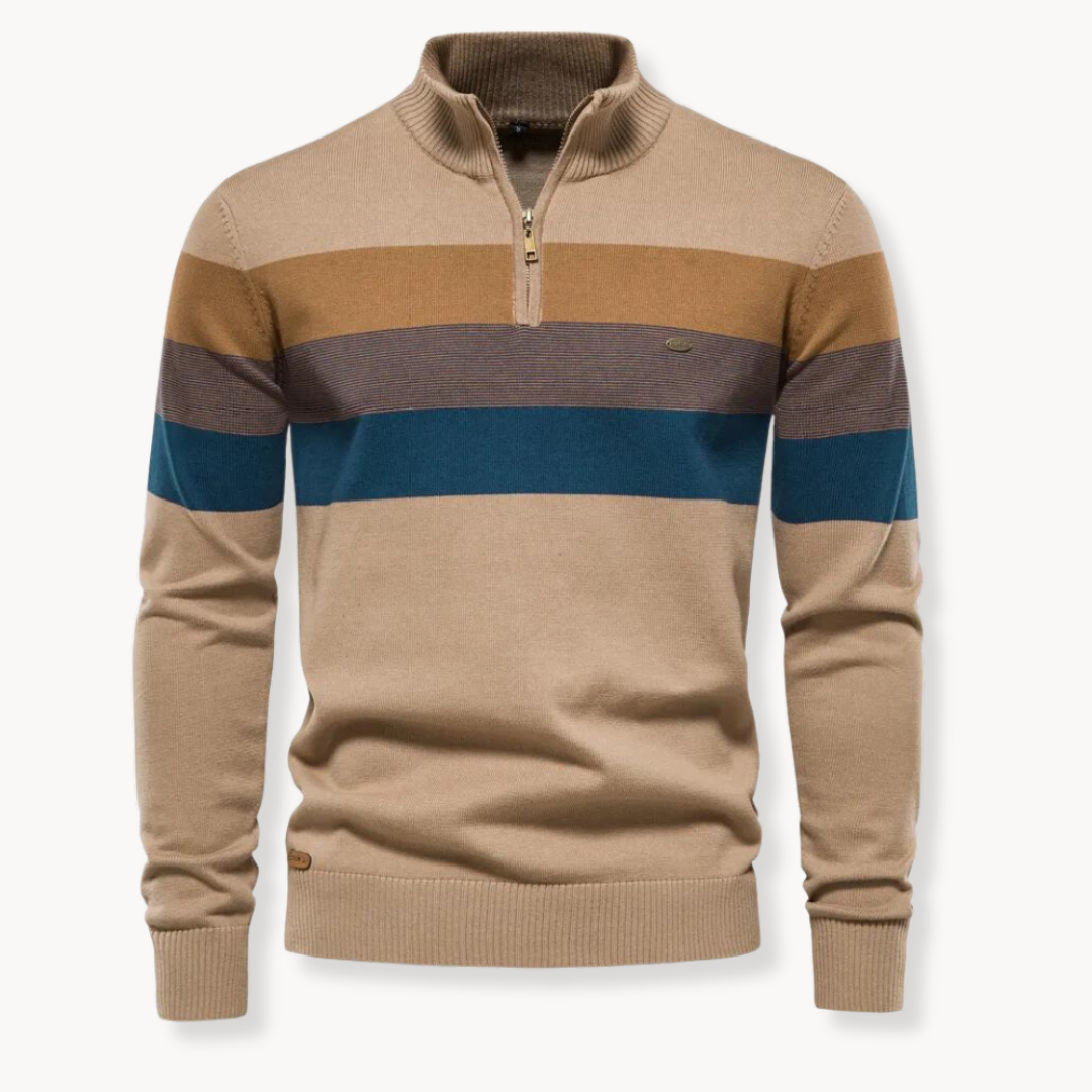 Burk Wool Quarter Zip Sweater