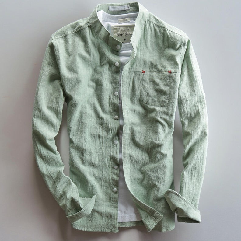 Akita - Japanese Style Linen Shirt - Sydney Thomas
