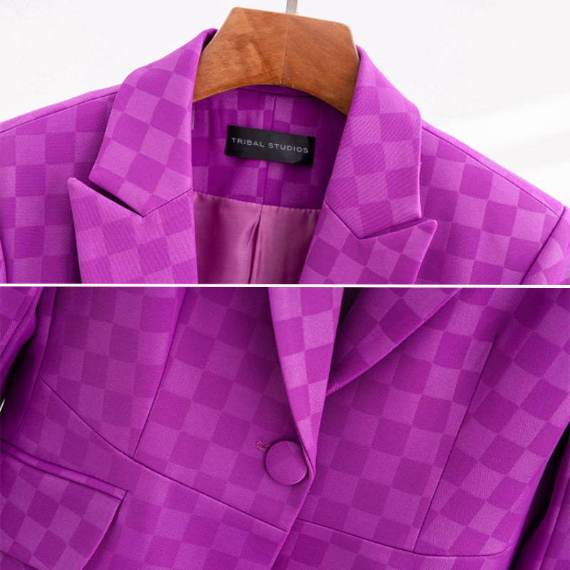 Eva Elegant Plaid Blazer - Sydney Thomas