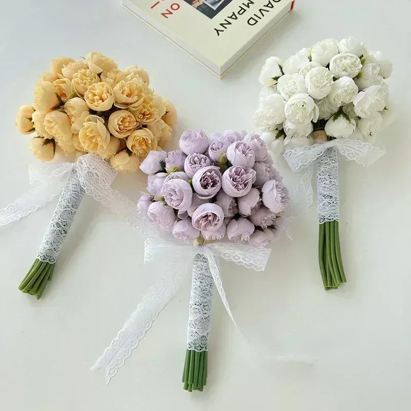 timeless Silk Peony Bouquet