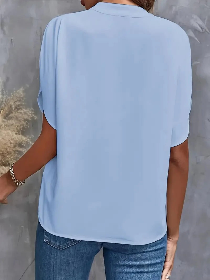 Verona Silk Drape Blouse