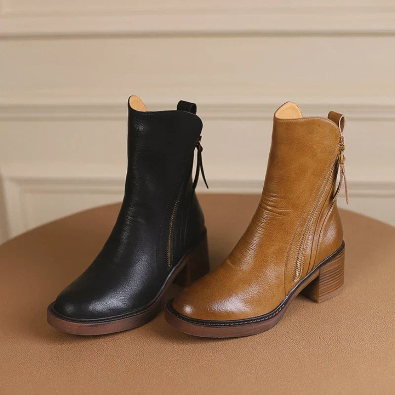 Verona Leather Ankle Boots
