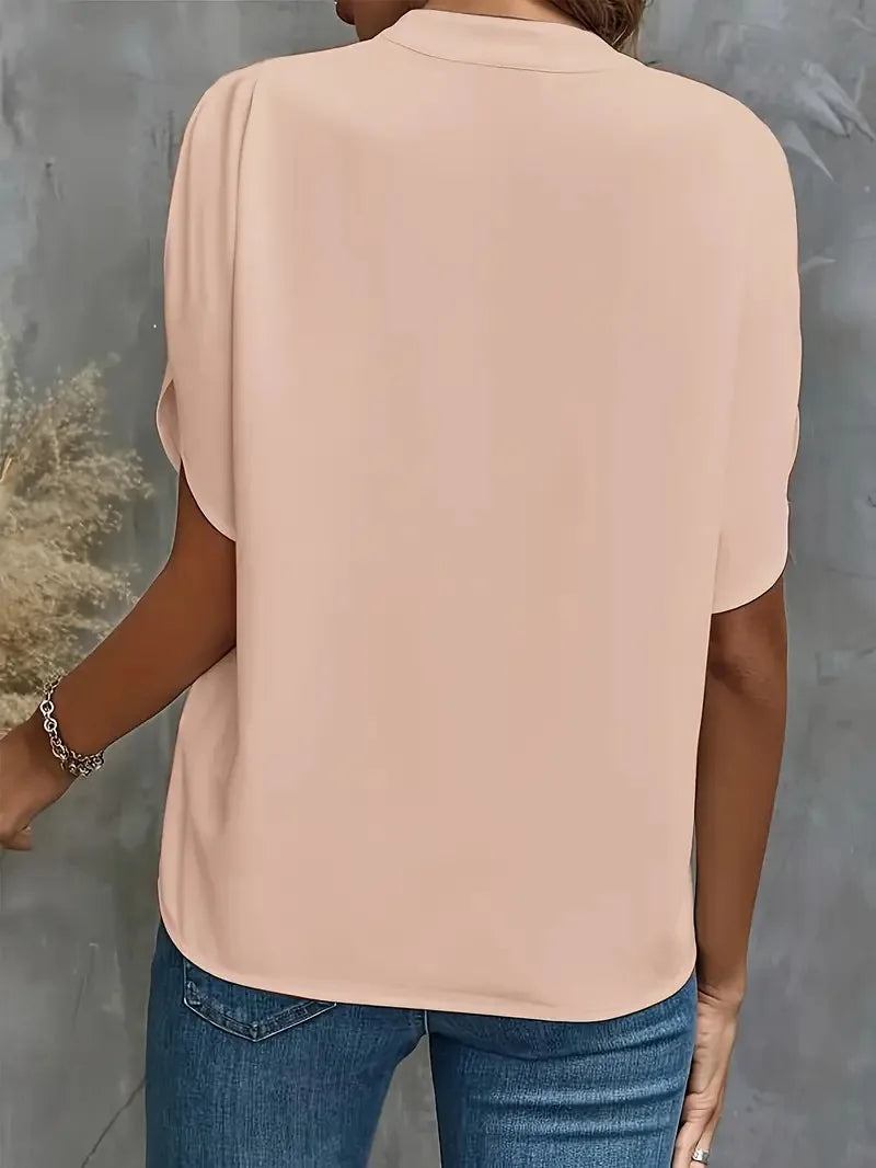 Verona Silk Drape Blouse