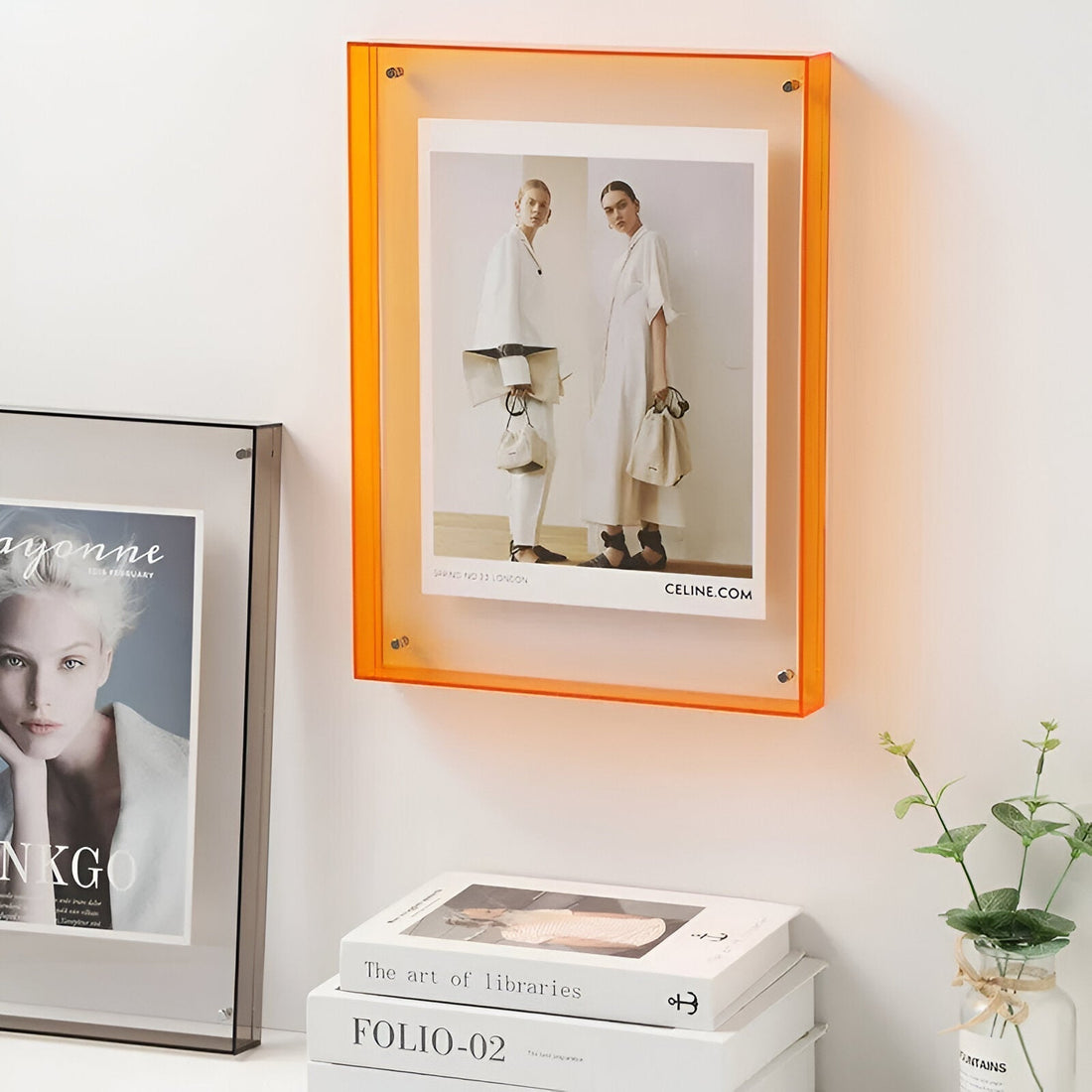 contemporary Acrylic Picture Frame With Transparent Design