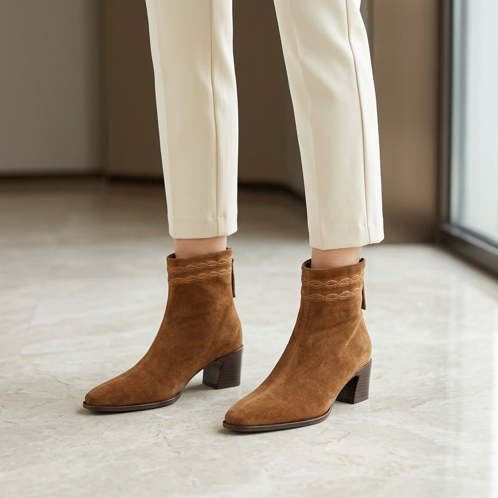 Gemma Suede Ankle Boots