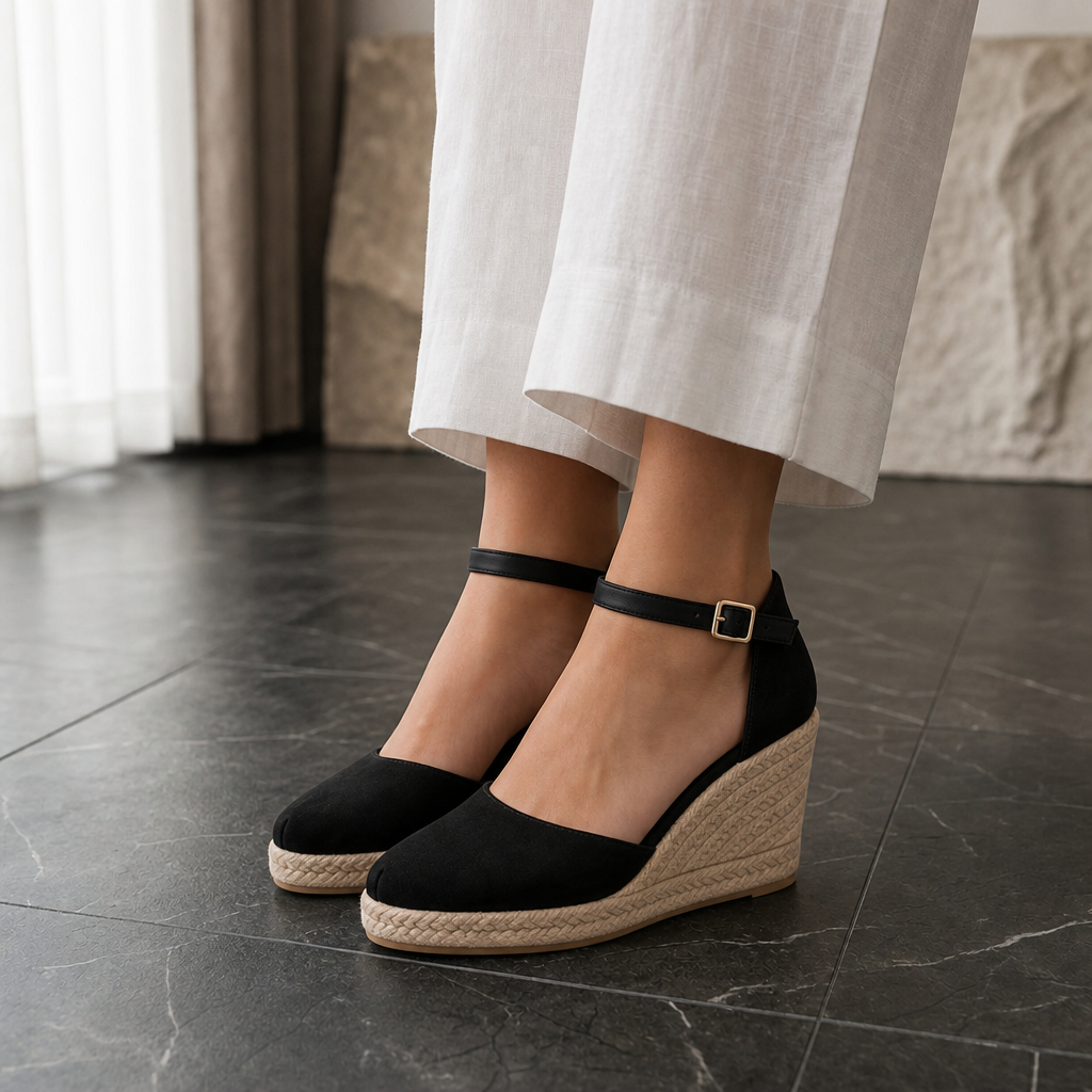 Lucia Closed Toe Wedge Sandals