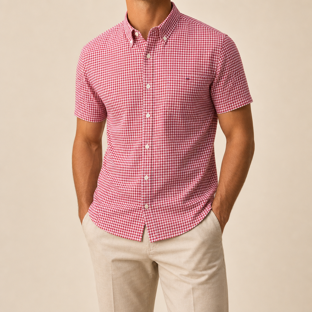 Stefano Oxford Short Sleeve Shirt