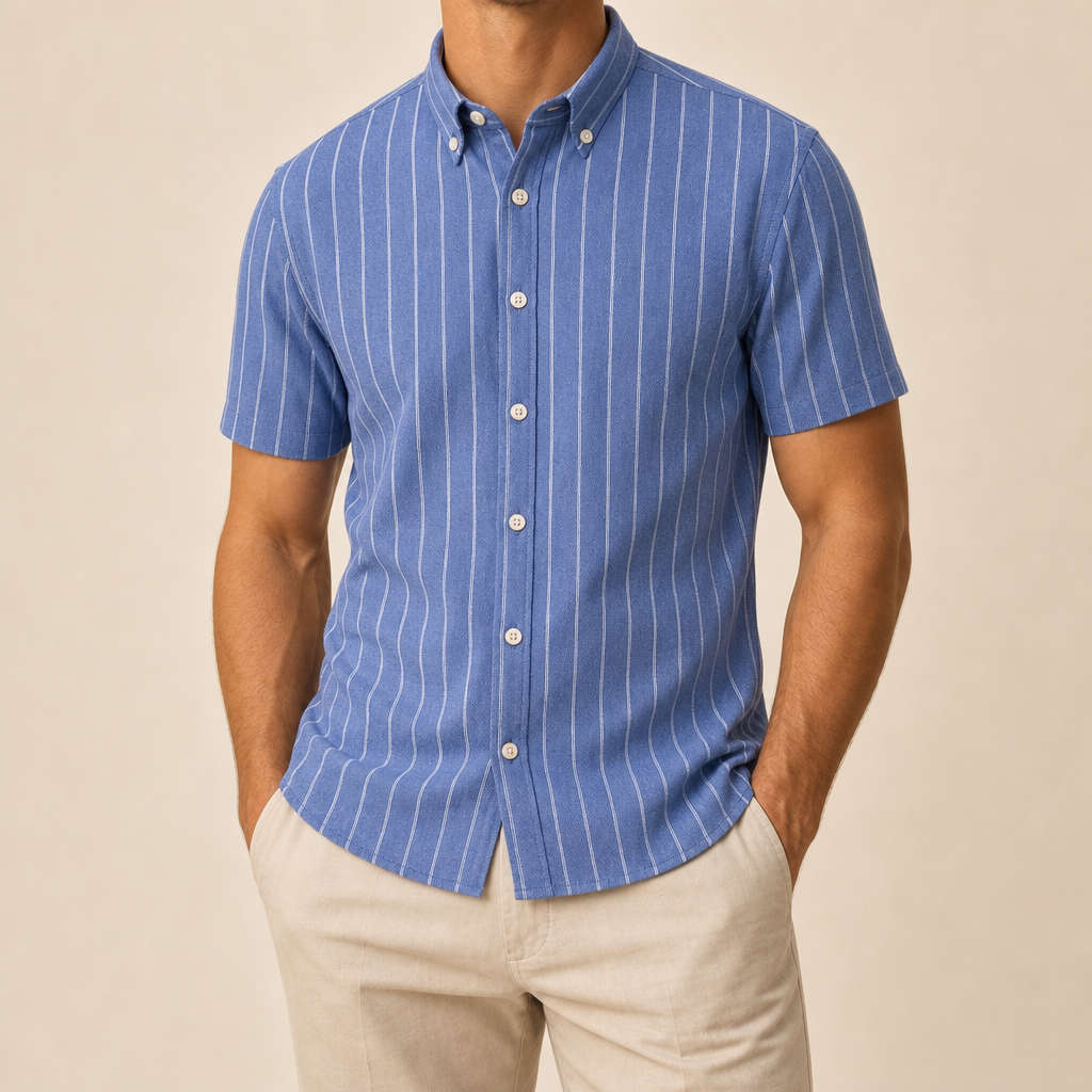 Stefano Oxford Short Sleeve Shirt