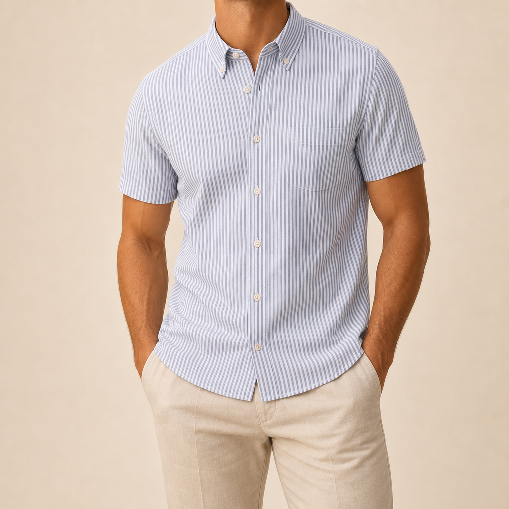 Stefano Oxford Short Sleeve Shirt