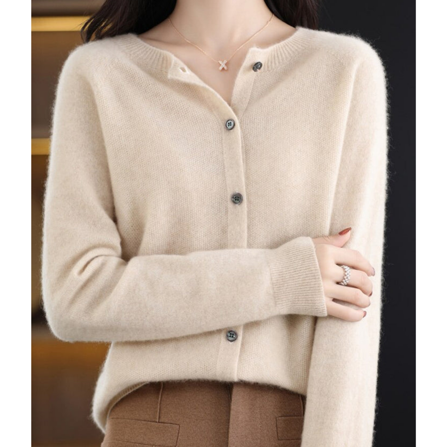 Lisbon Pure Merino Wool Cardigan