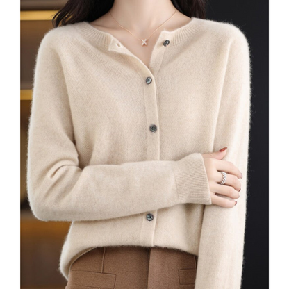 Lisbon Pure Merino Wool Cardigan