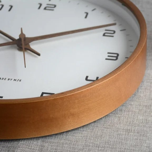 Minimalist Wooden Frame Wall Clock