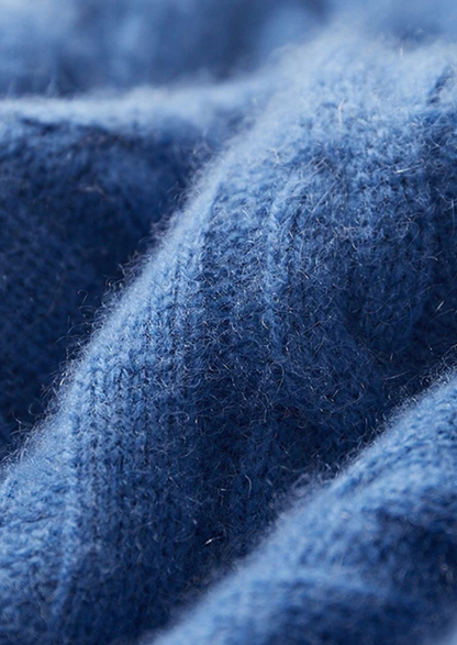 Bristol Cashmere Cable Knit Zipper Hoodie