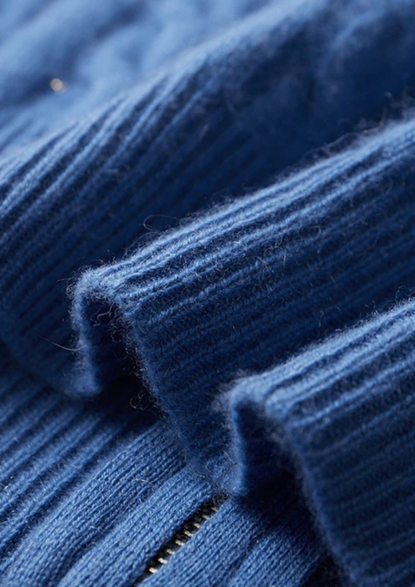 Bristol Cashmere Cable Knit Zipper Hoodie