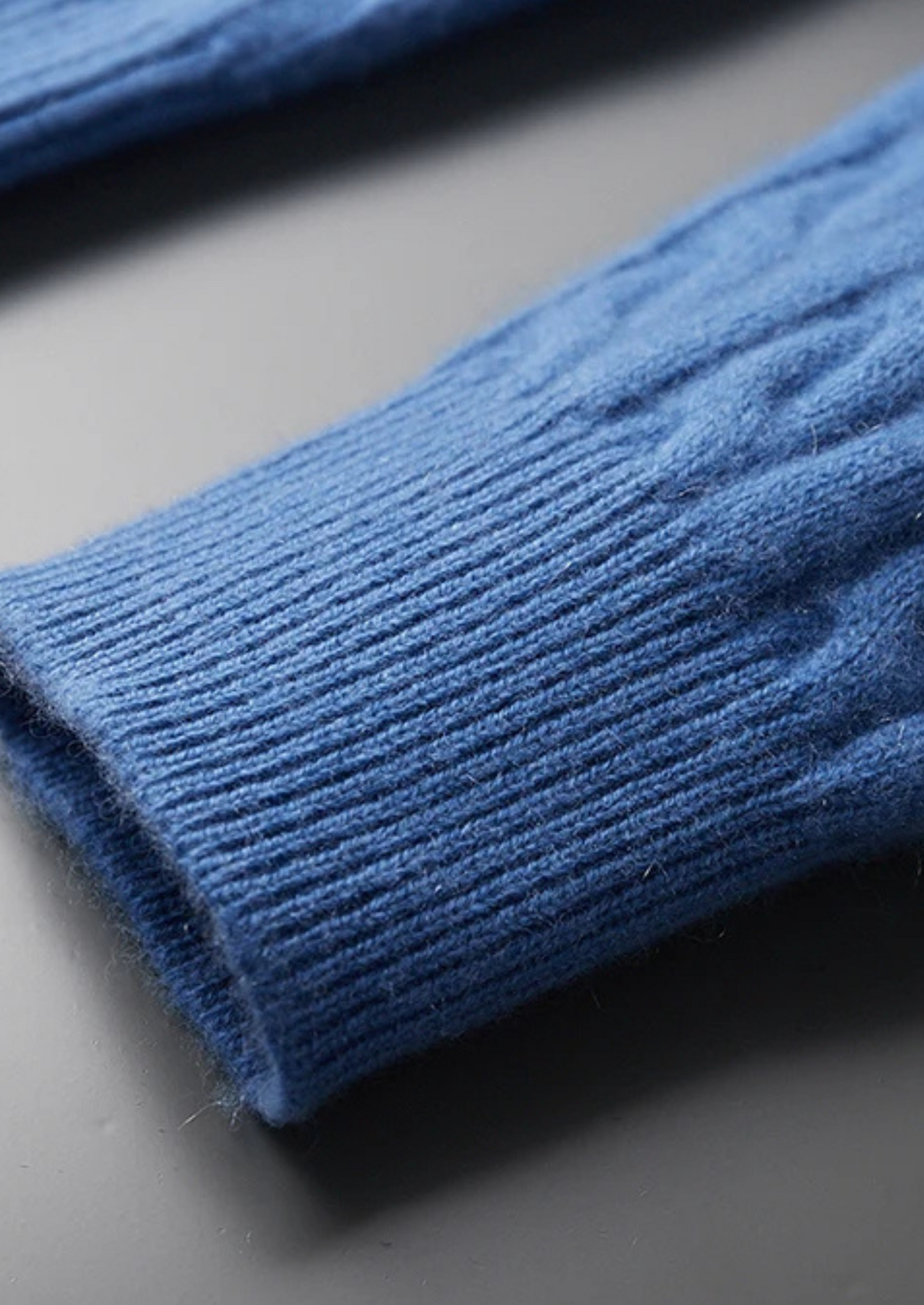 Bristol Cashmere Cable Knit Zipper Hoodie