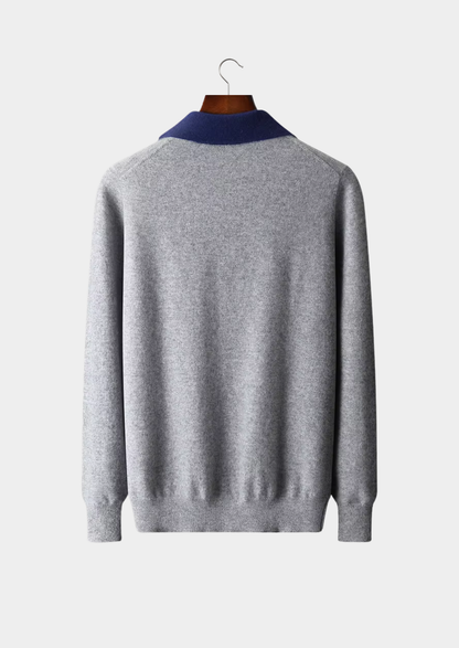 Como Cashmere Zipper Polo