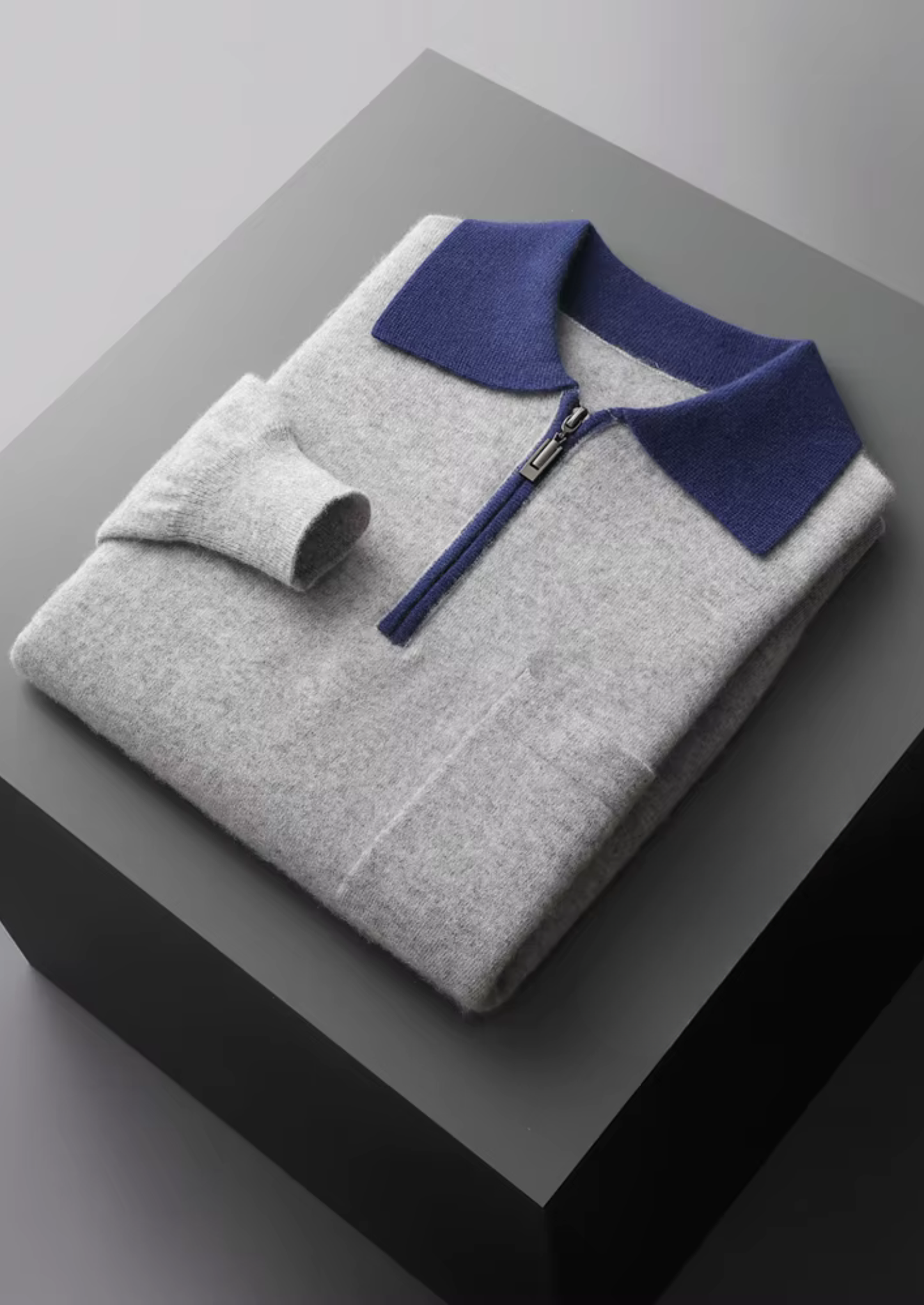 Como Cashmere Zipper Polo