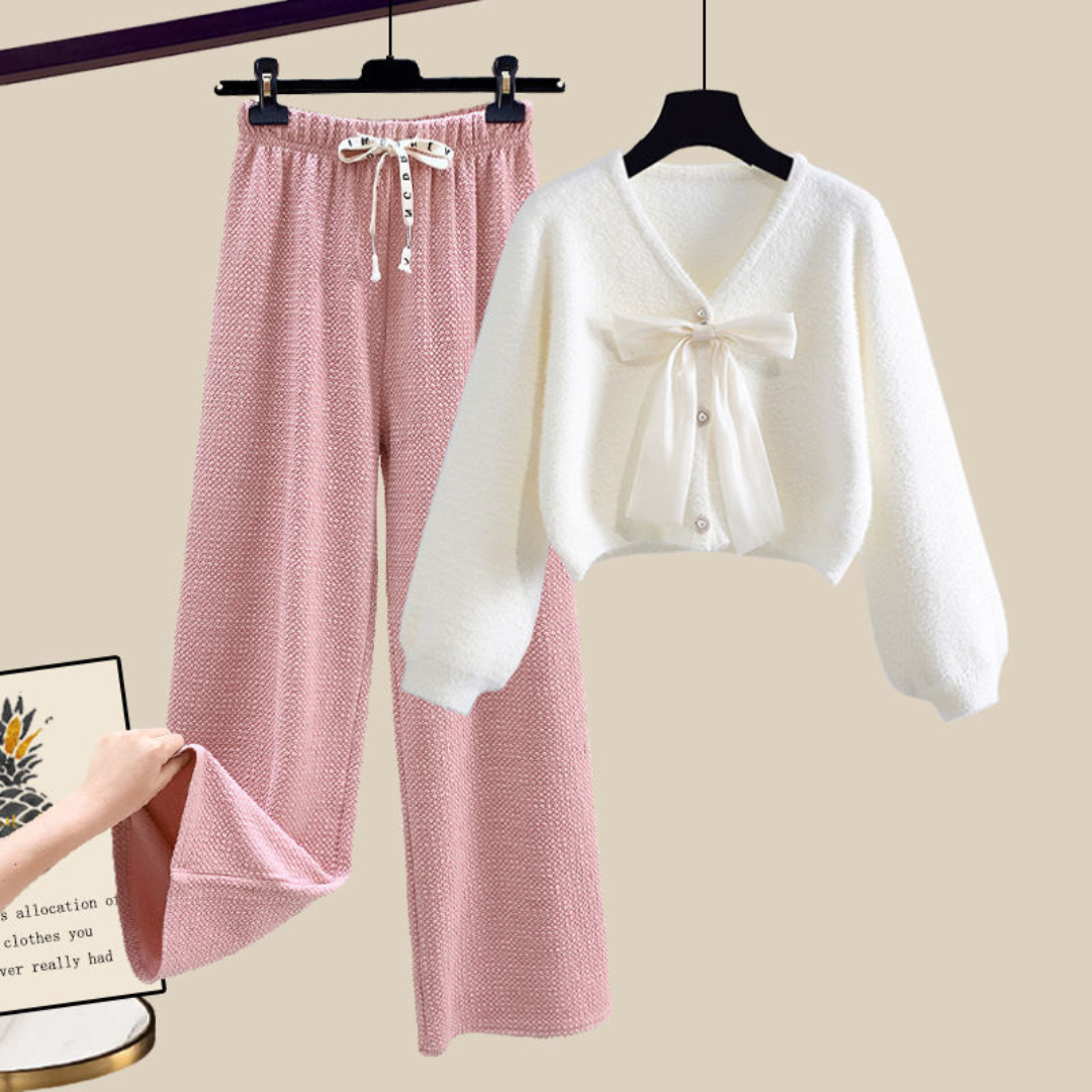 Serene Cotton Cardigan Pants Set