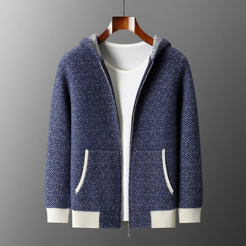Cloudridge Wool Hooded Cardigan