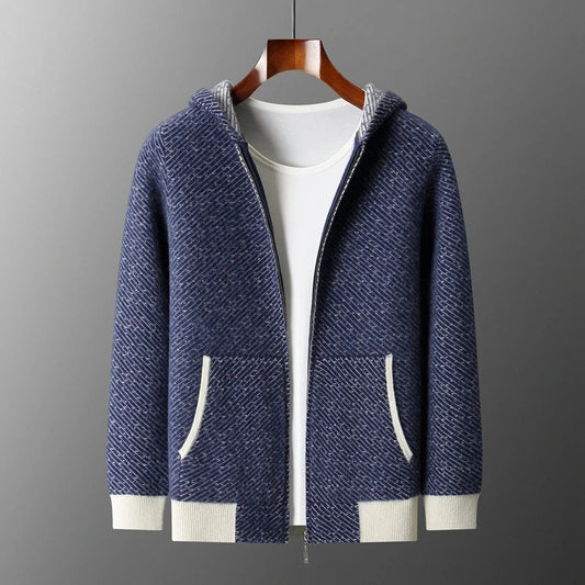 Cloudridge Wool Hooded Cardigan