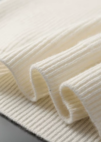 Aspen Cashmere Ribbed V-Neck Sweater