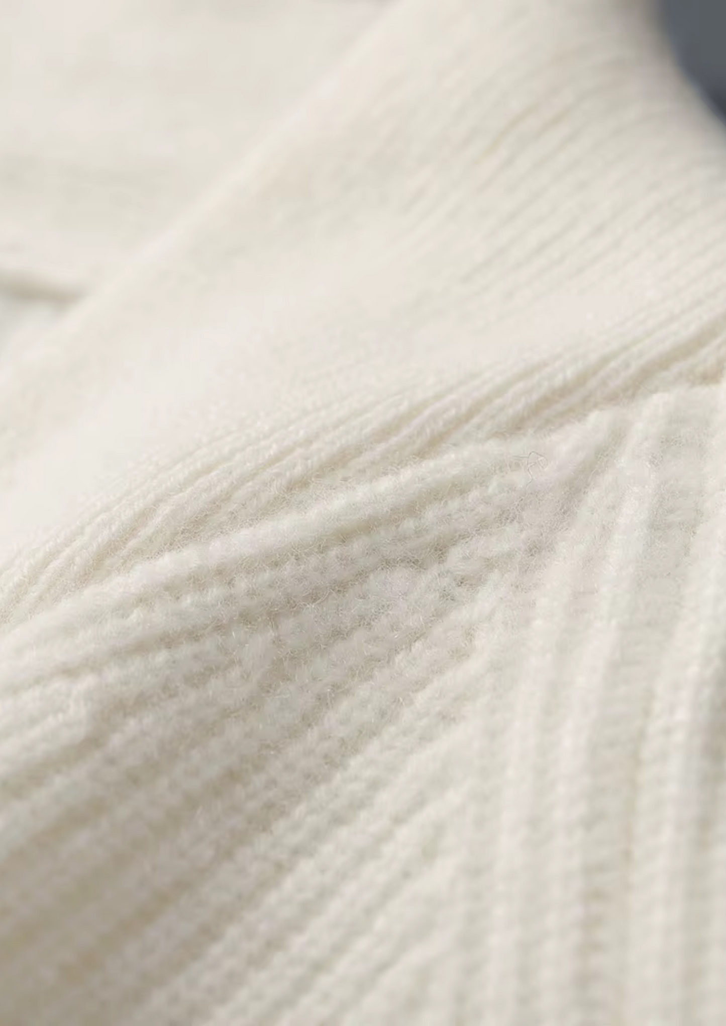 Aspen Cashmere Ribbed V-Neck Sweater