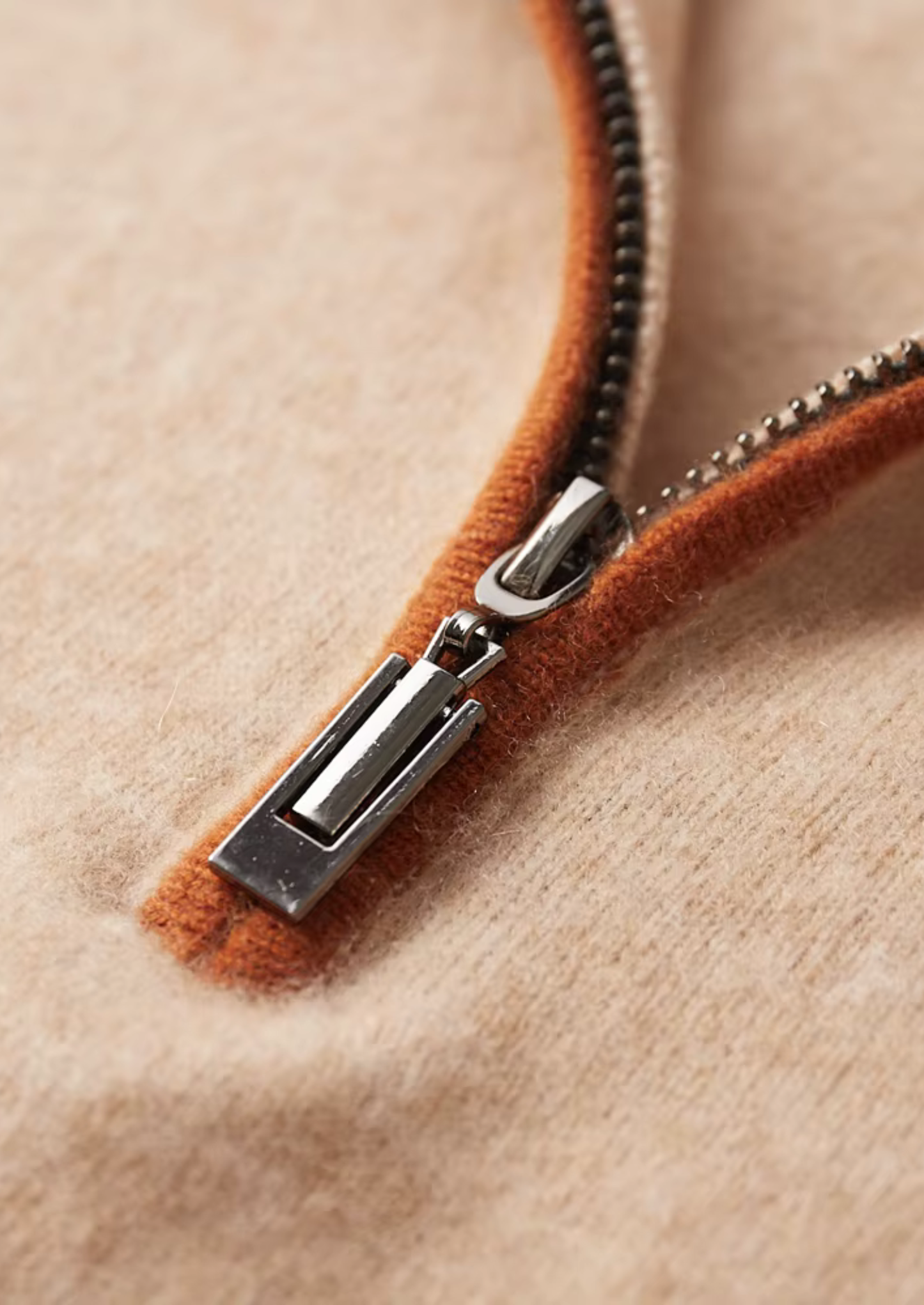 Como Cashmere Zipper Polo