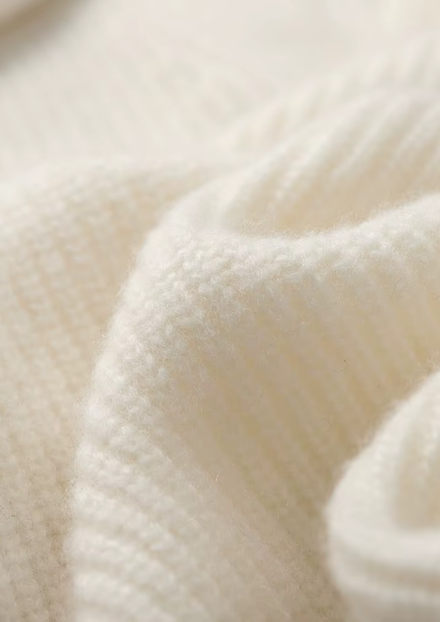 Aspen Cashmere Ribbed V-Neck Sweater