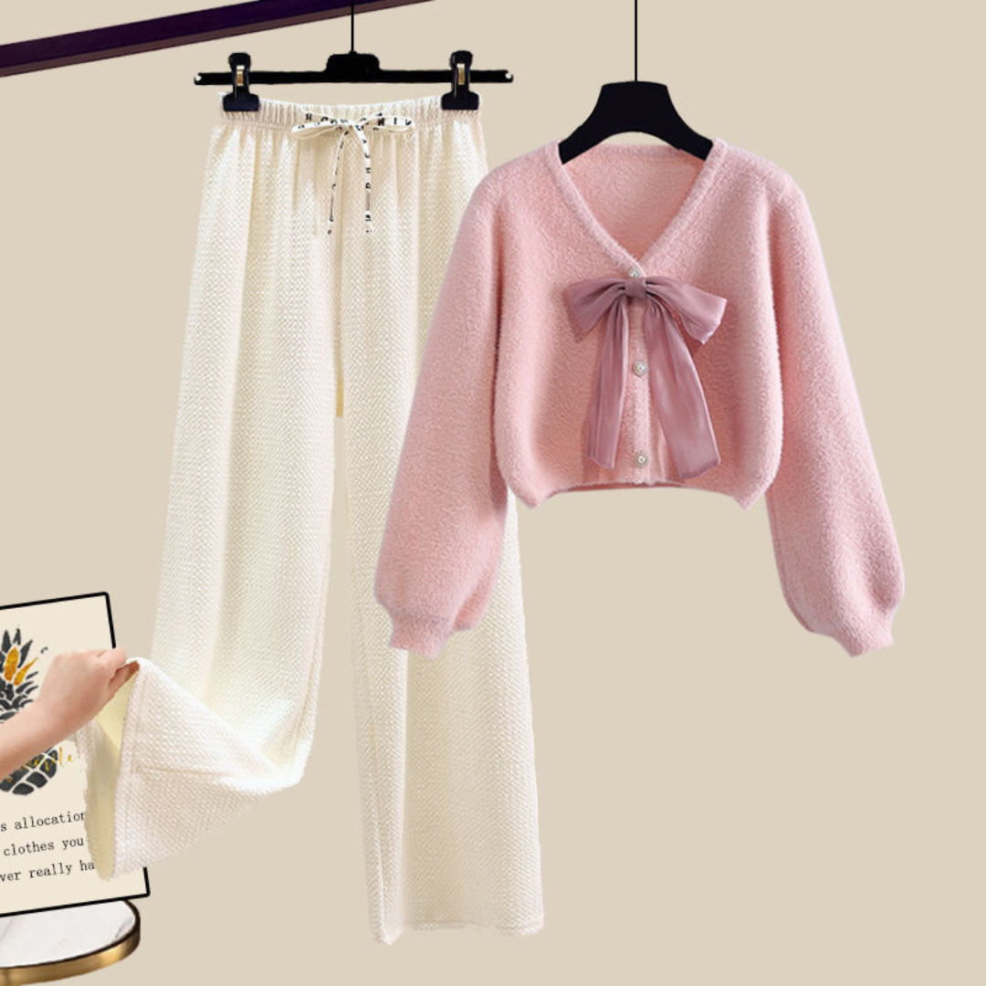 Serene Cotton Cardigan Pants Set