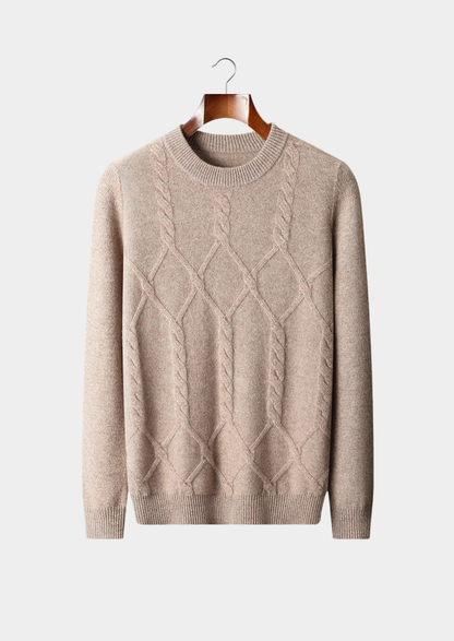 Milan Cashmere Pattern Crewneck