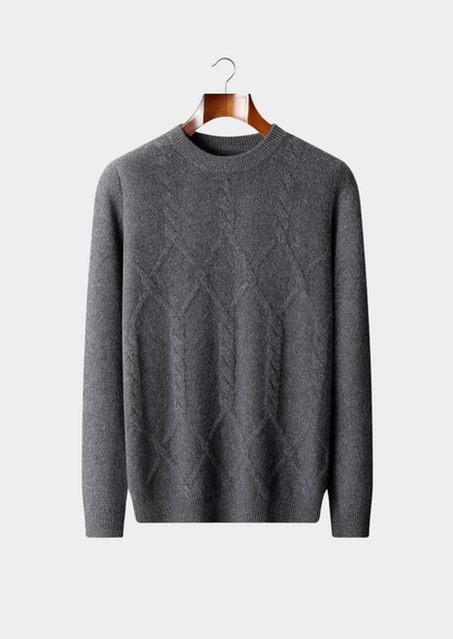 Milan Cashmere Pattern Crewneck