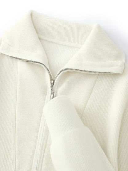 Como Cashmere Half Zip Sweater