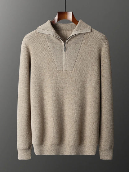 Como Cashmere Half Zip Sweater