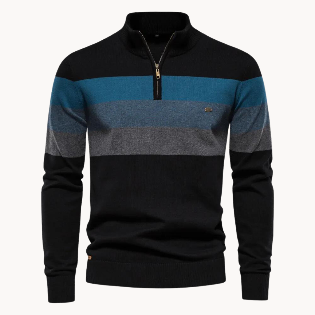 Burk Wool Quarter Zip Sweater