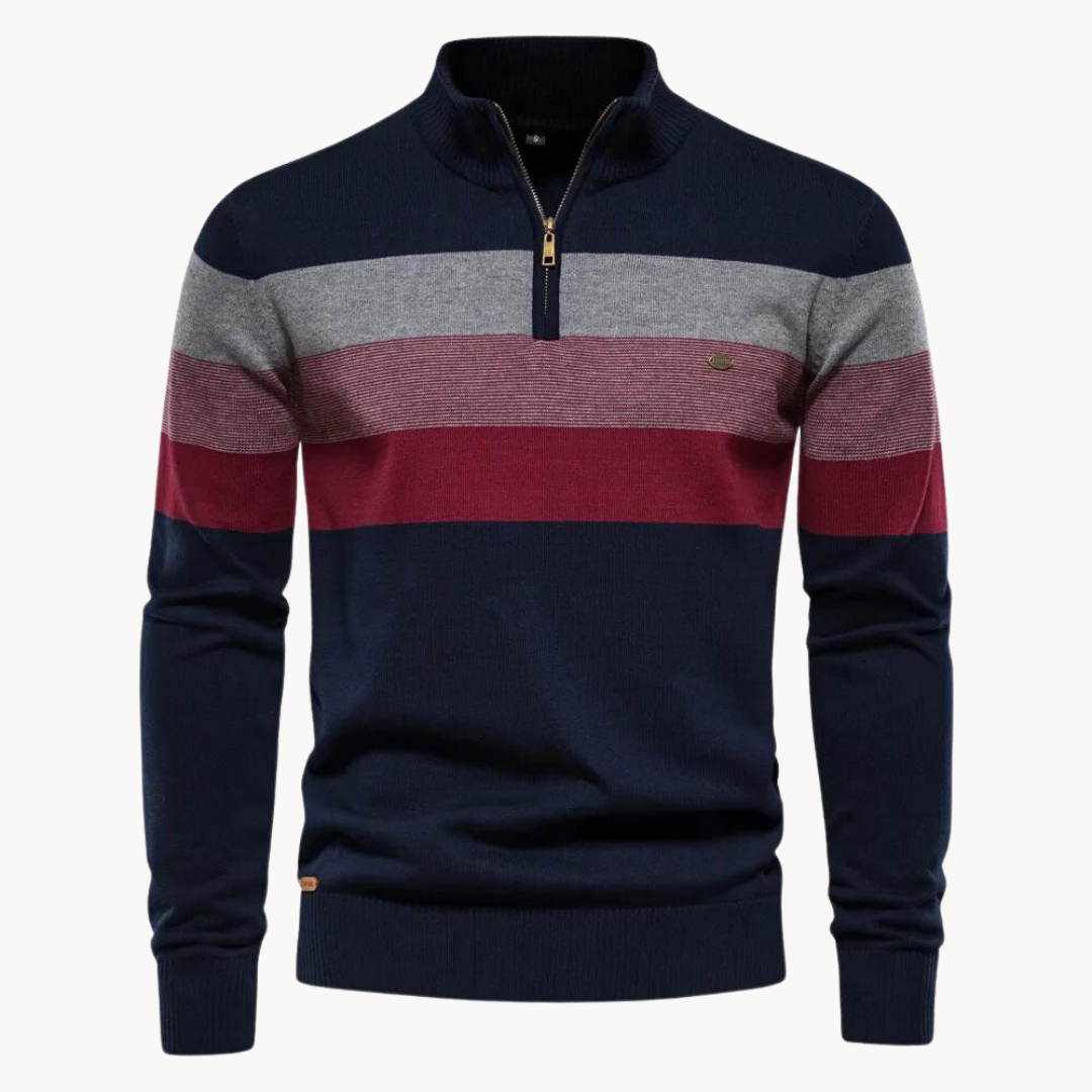 Burk Wool Quarter Zip Sweater