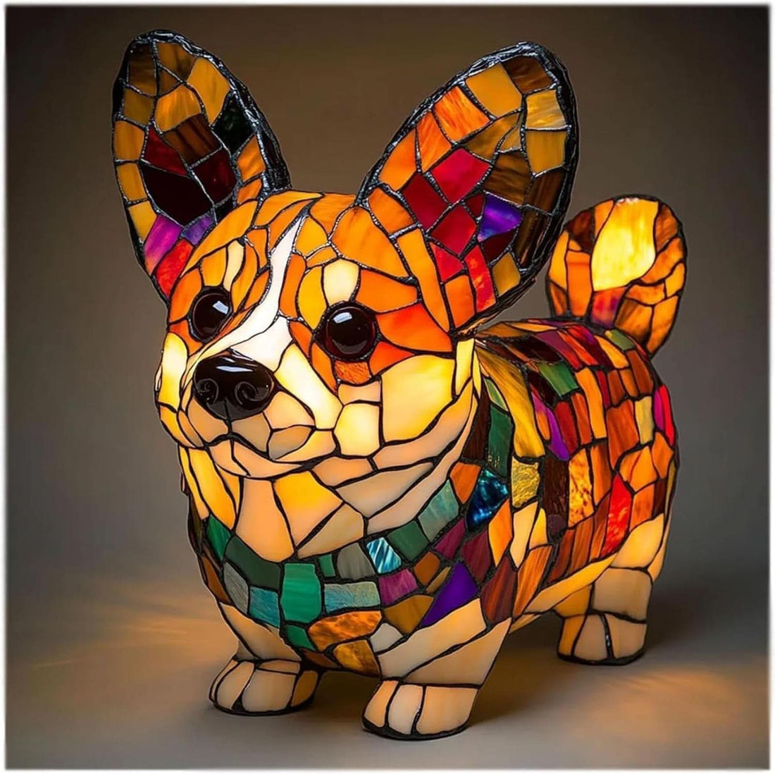 Art Deco Stained Glass Table Lamp