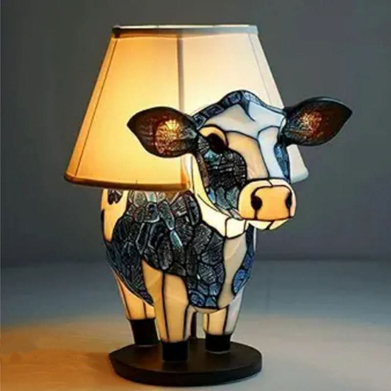 Art Deco Stained Glass Table Lamp