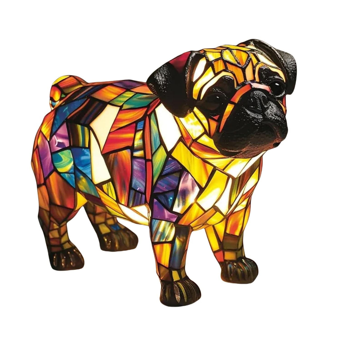 Art Deco Stained Glass Table Lamp