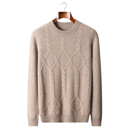 Milan Cashmere Pattern Crewneck