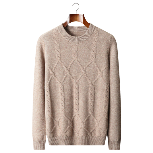 Milan Cashmere Pattern Crewneck