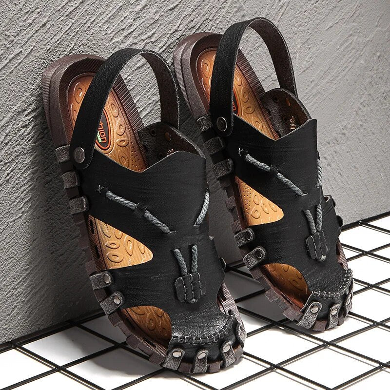 Tribal Genuine Leather Sandals - Sydney Thomas