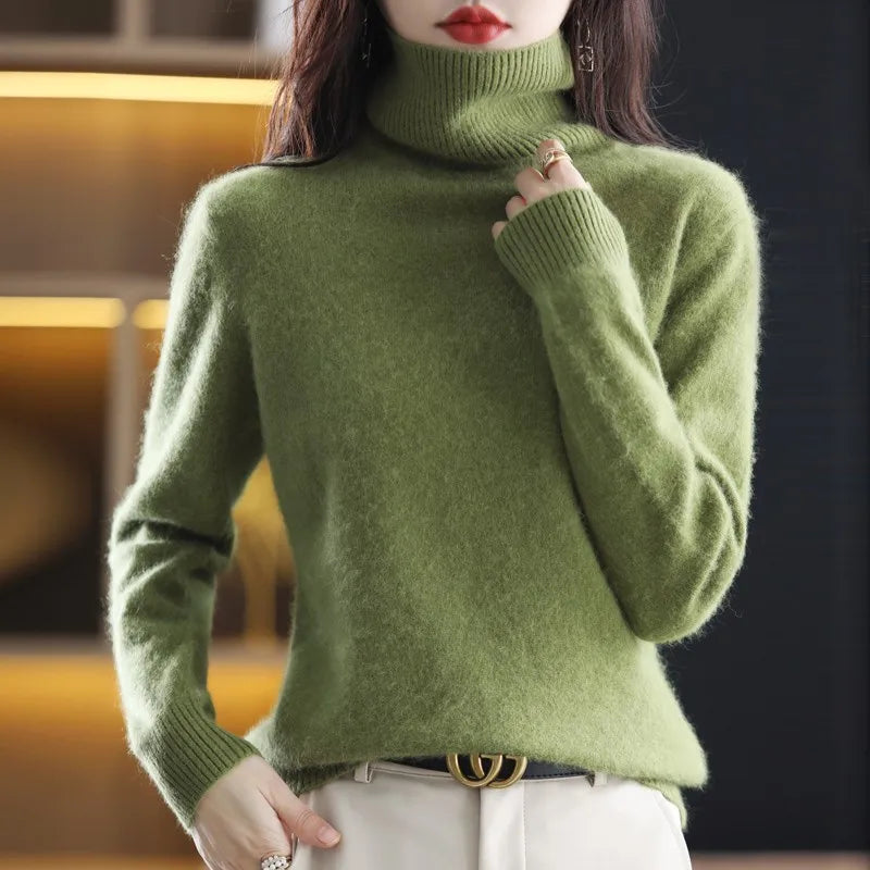 Aspen Mink Cashmere Turtleneck