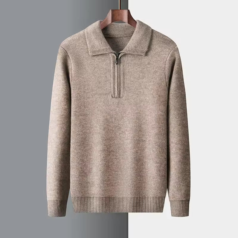 Siena Cashmere Quarter Zip Sweater