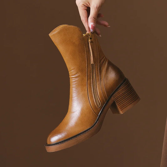 Verona Leather Ankle Boots