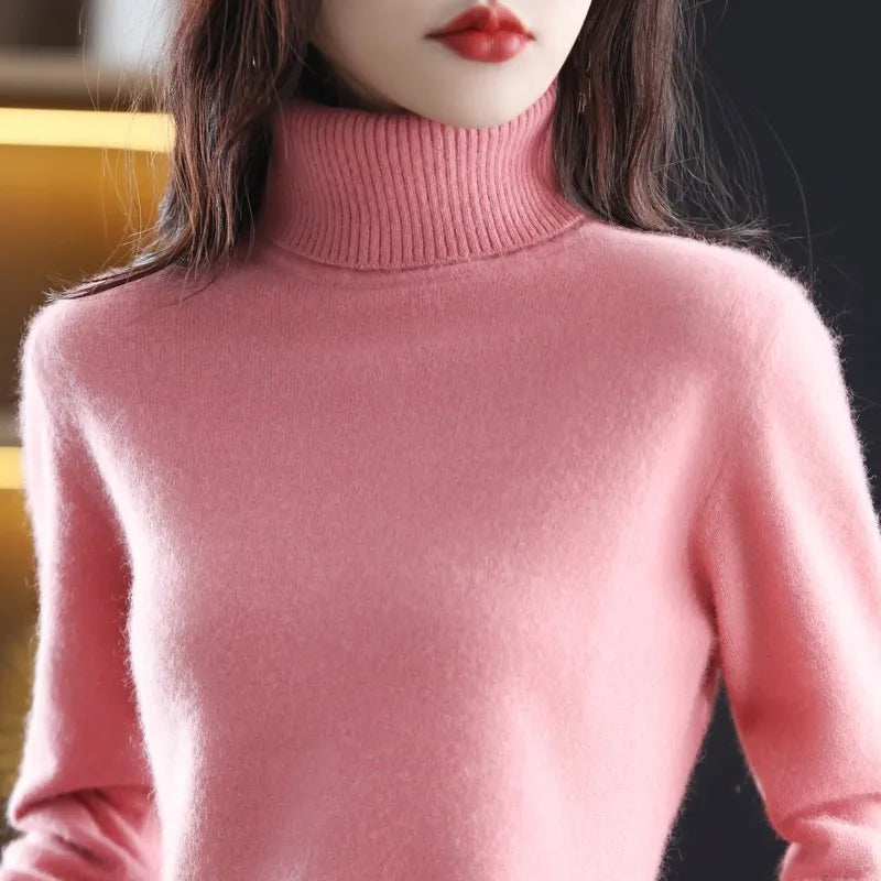 Aspen Mink Cashmere Turtleneck