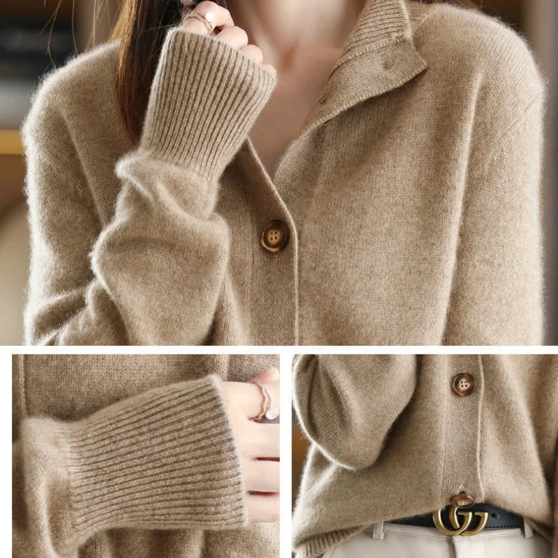 Chic Button-Up Cozy Sweater