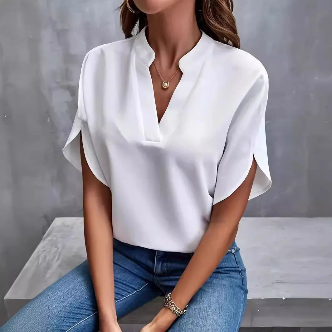 Verona Silk Drape Blouse
